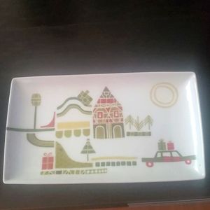 Yule Town Appetizer Tray by Julia Rothman